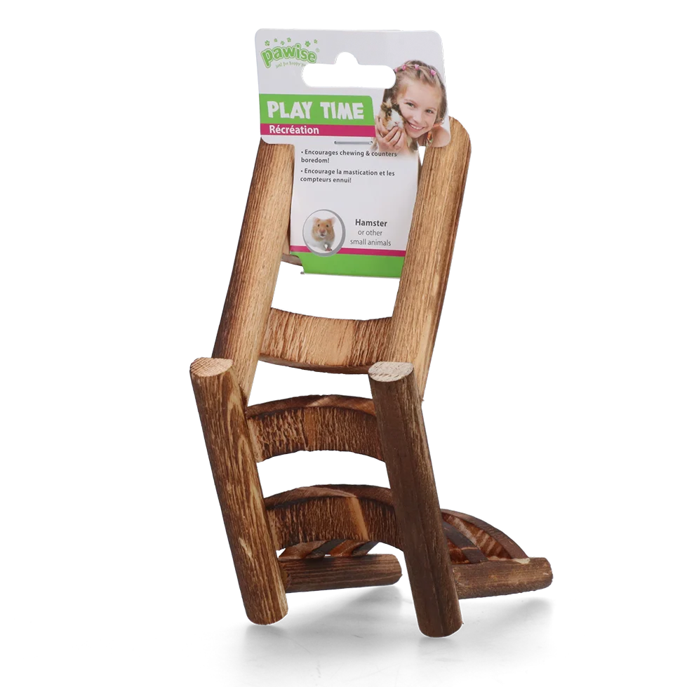 PAWI39183.png Scară din lemn pentru hamster, 17 x 8 x 7 cm – Pawise WD Ladder Toy - imagine 1