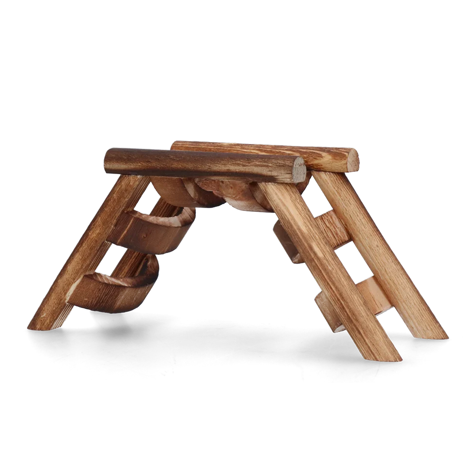 Scară din lemn pentru hamster, 17 x 8 x 7 cm – Pawise WD Ladder Toy - imagine 2