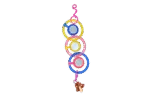 Lanț cu oglinzi pentru păsări, cu clopoțel, 24 cm – Pawise Spinner Mirror Chain