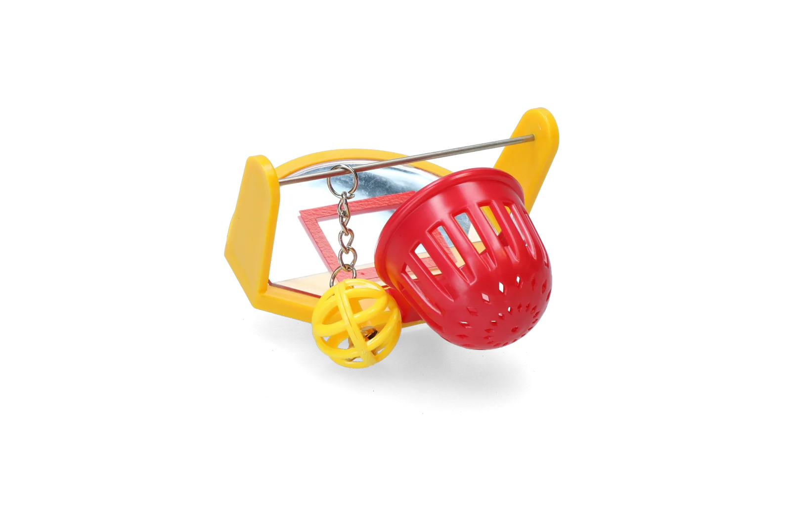 Coș de baschet pentru păsări cu oglindă, 10 cm – Pawise Bird Basketball - imagine 2