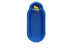 Cădiță pentru păsări cu jucărie, 17 cm, culori assorti – Pawise Funny Bath - imagine 4