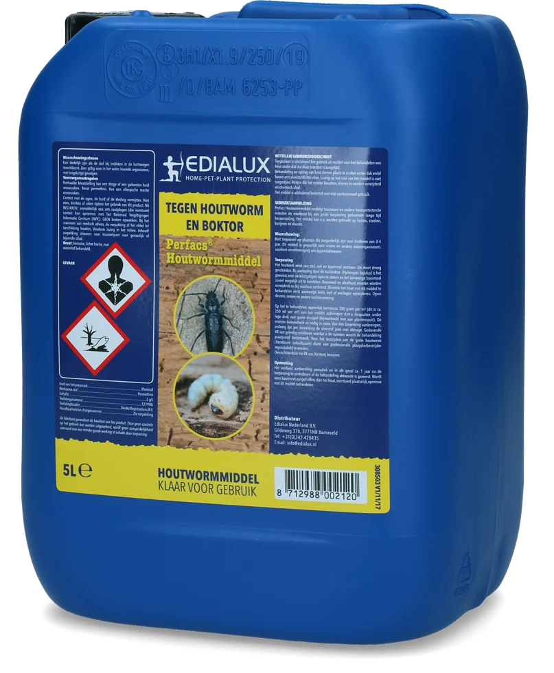 Tratament împotriva cariilor lemnului cu permetrină, 5 l – Edialux Perfacs - imagine 2