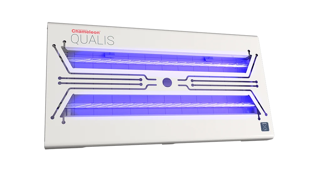 Lampă pentru muște cu LED și plăcuță adezivă, pentru montare pe perete – PestWest Chameleon Qualis LED - imagine 1