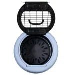 Cușcă rotundă de transport pentru pisici, cu deschidere în partea de sus, albastră – Petmate Get-A-Round Kennel - imagine 4