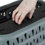 Cușcă de transport pentru pisici, cu deschidere în partea de sus, verde, 48,3 x 31,8 x 27,4 cm – Petmate Top Load Cat Kennel - imagine 6