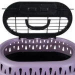 Cușcă de transport pentru pisici cu deschidere superioară, mov, 48,3 x 31,8 x 27,4 cm – Petmate Top Load Cat Kennel - imagine 2