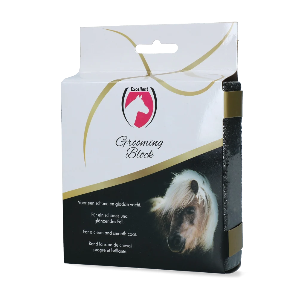 Bloc pentru îndepărtarea părului desprins și a ouălor de muscă, 12 x 12 x 3 cm – Excellent Horse Grooming Block - imagine 3