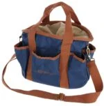 Geantă de îngrijire cu 6 buzunare exterioare și curea de umăr detașabilă, albastră, 28 x 20 x 22 cm – Covalliero Grooming Bag