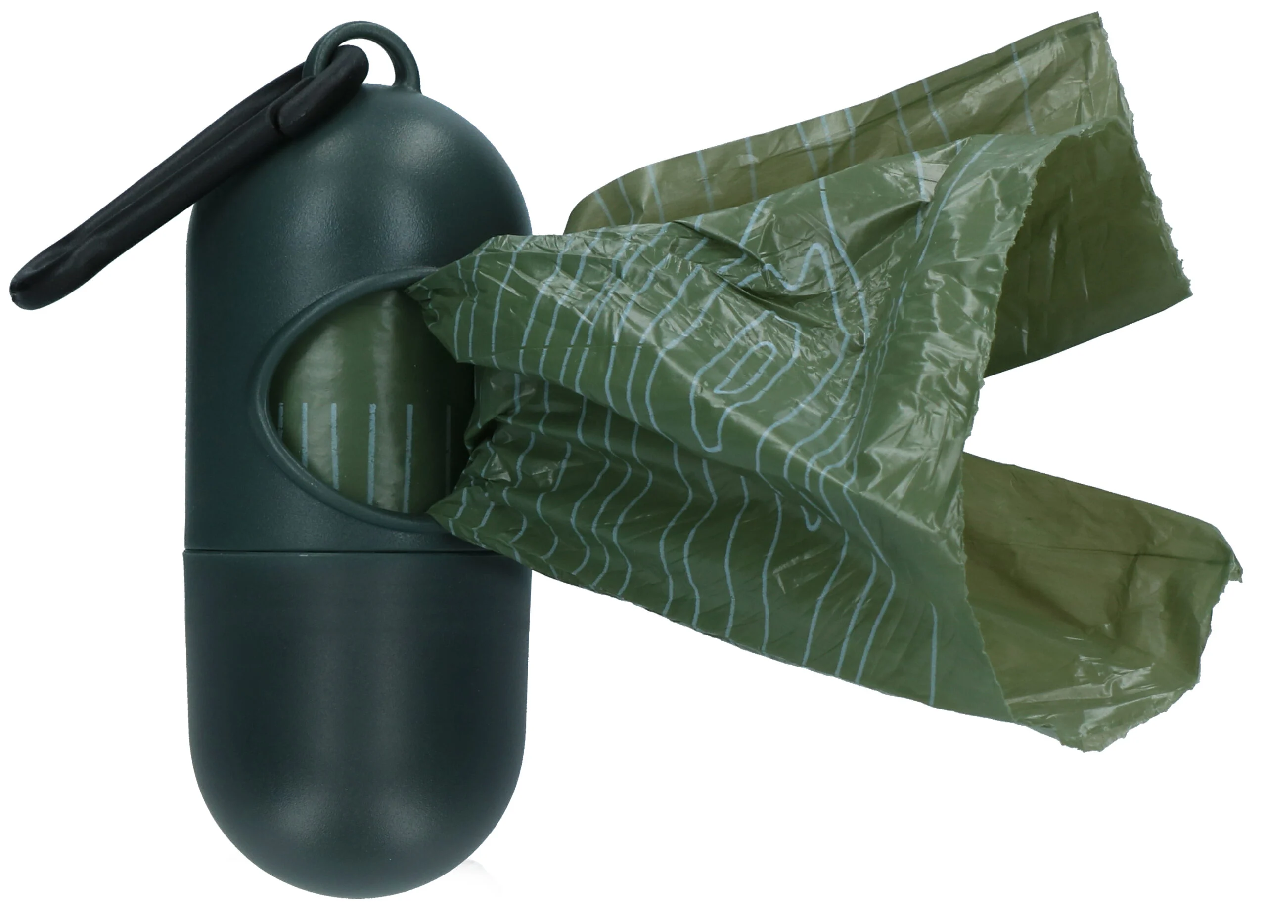 Dispenser pentru pungi de excremente, cu 15 pungi biodegradabile, miros de lavandă – PoopyGo - imagine 4