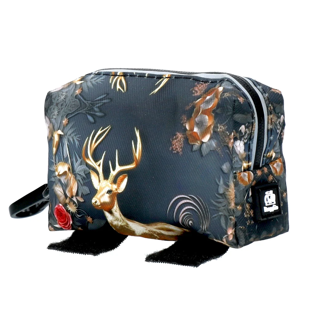 Suport textil pentru pungi de excremente, cu fermoar – PoopyGo Eco Bag Edelhert - imagine 2