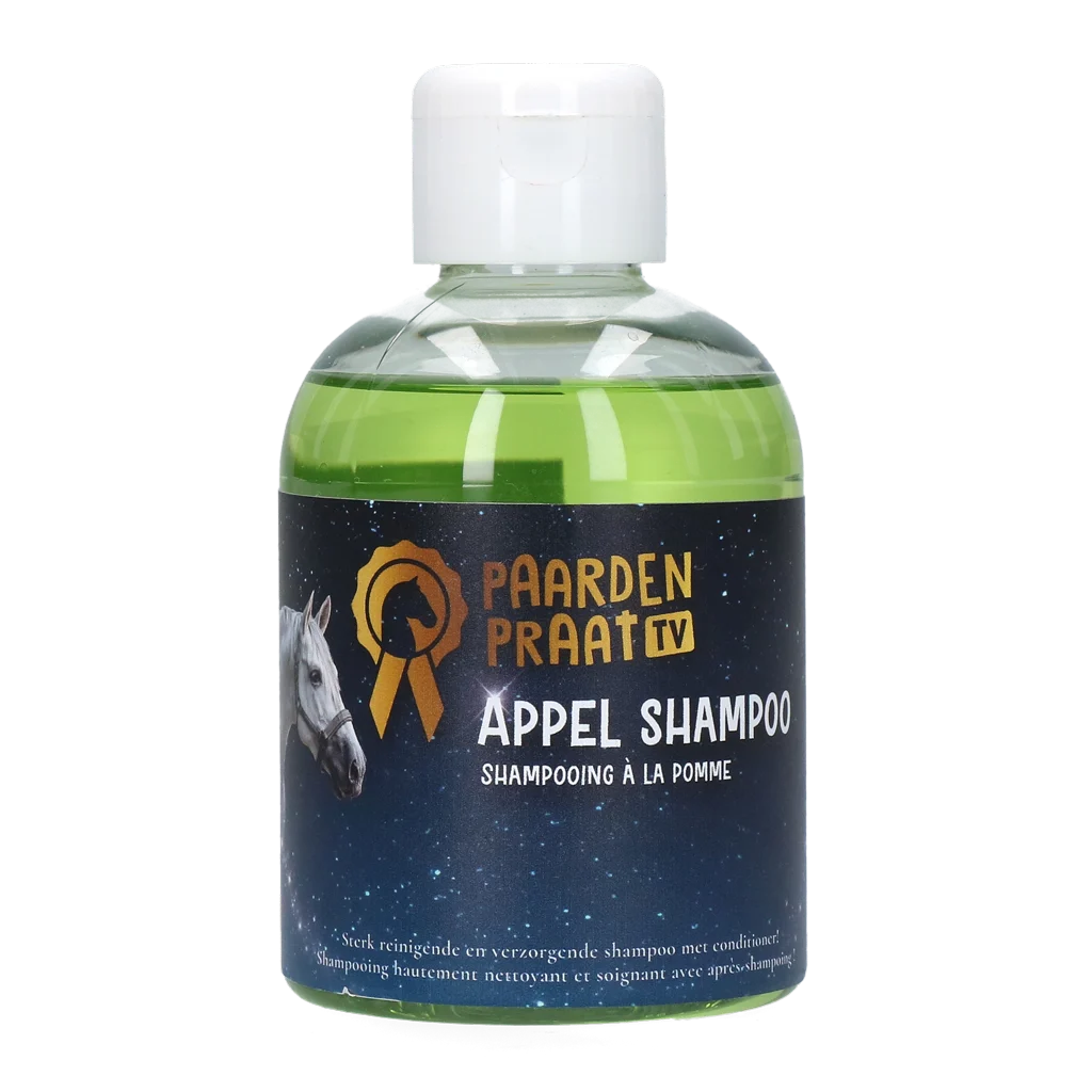 Șampon pentru cai cu balsam, 250 ml – Paardenpraat TV, Șampon cu măr - imagine 1