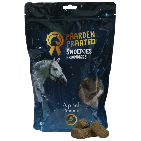 Recompense pentru cai cu măr, fără cereale, 1 kg – Paardenpraat TV