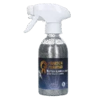 Spray cu sclipici pentru cai și ponei, 250 ml – Paardenpraat TV Glitter Glamour Spray argintiu