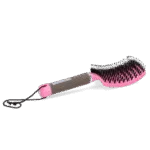 Perie pentru coamă cu peri de porc și pini flexibili, roz, 24,5 cm – Paardenpraat TV Horse Supreme - imagine 4