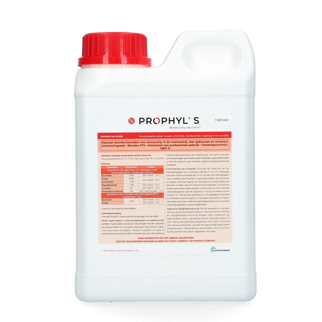 Dezinfectant pentru adăposturi de animale 1 l – Huvepharma Prophyl S - imagine 1