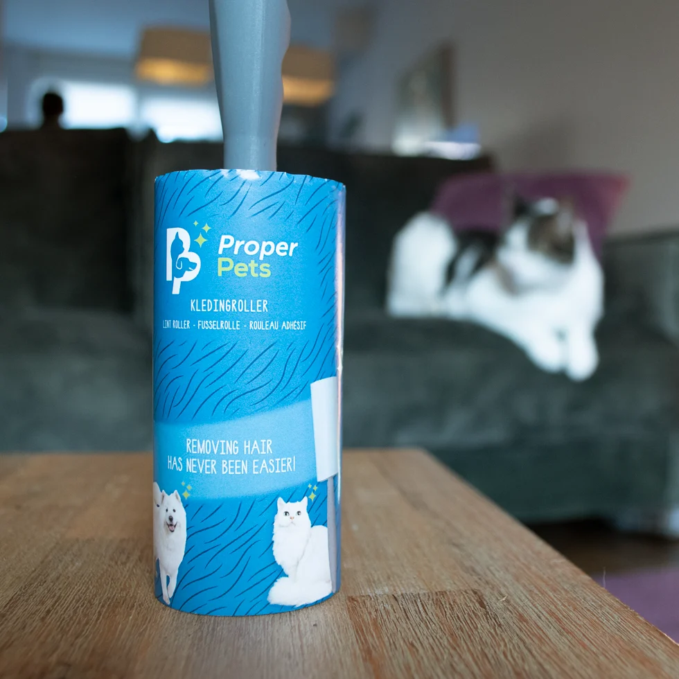 Rolă pentru scame cu 48 de foi adezive – Proper Pets - imagine 2