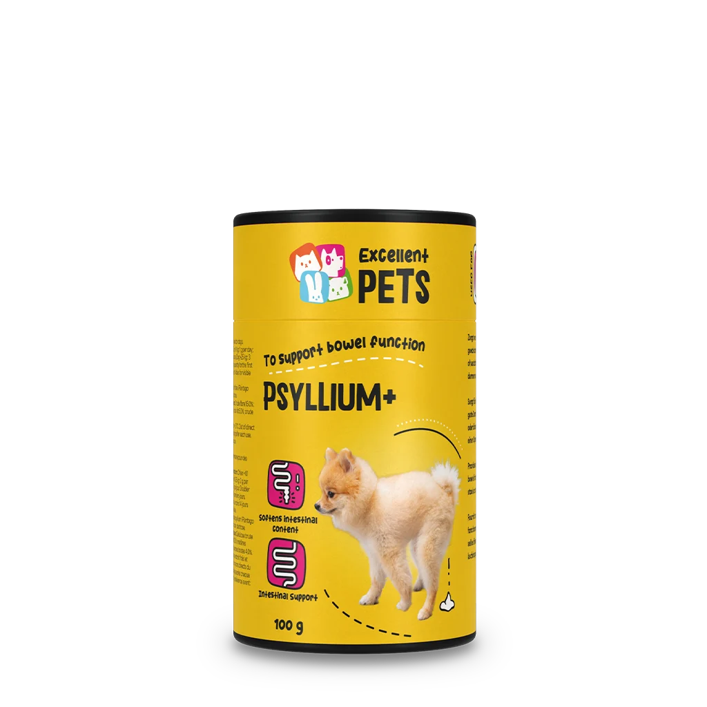 Fibre de psyllium pudră pentru câini, 100 g – Excellent Pets Dog Psyllium+ - imagine 1