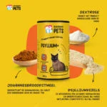 Pulbere de psyllium pentru pisici cu făină de roșcove, 100 g – Excellent Pets Cat Psyllium+ - imagine 5
