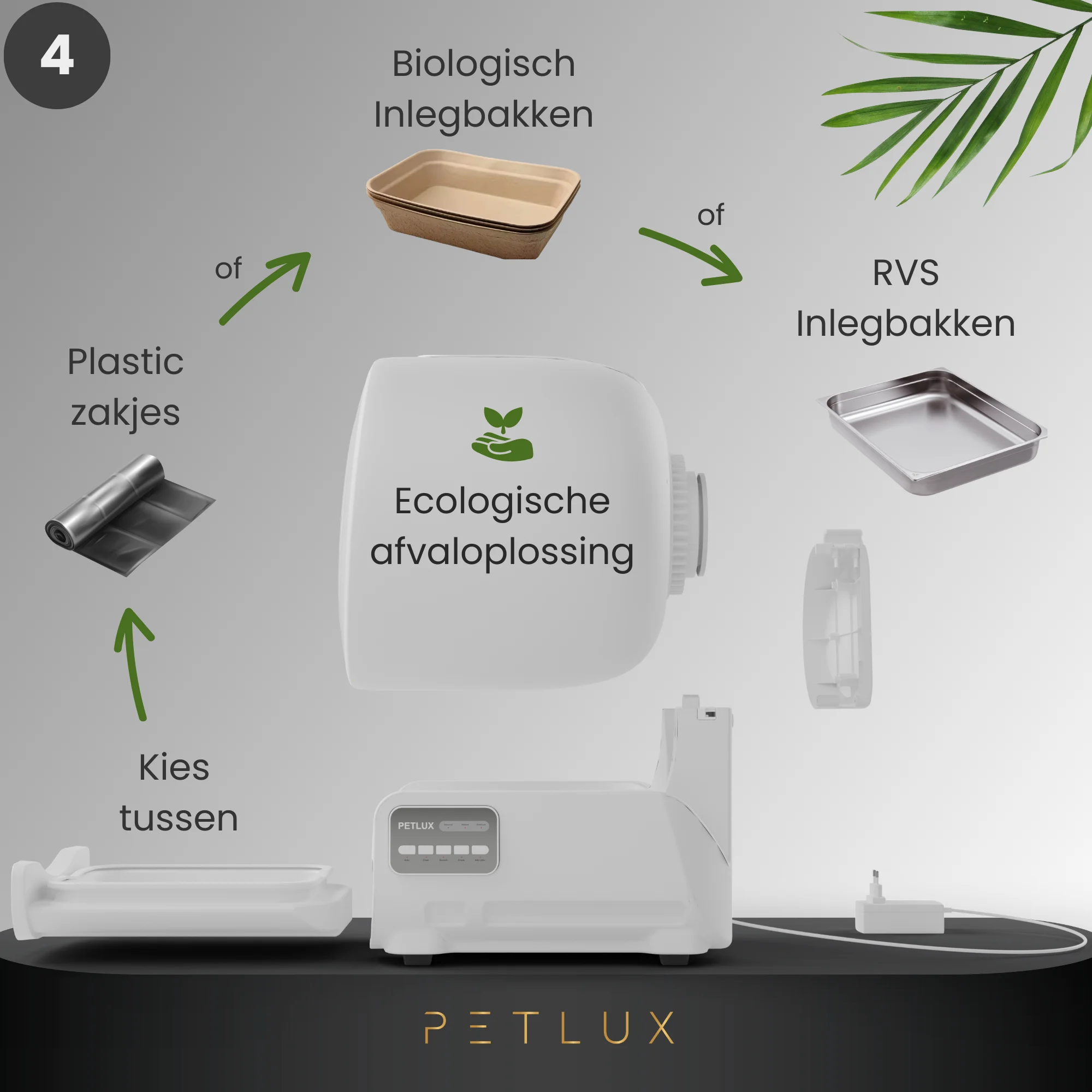 Litieră automată XXL cu control prin aplicație, albă – Petlux V3 XXL - imagine 6