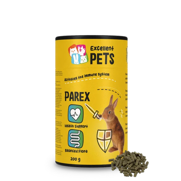 Hrană complementară pentru iepuri, sub formă de granule, 200 g – Excellent Pets Rabbit Parex