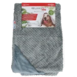 Pătură pentru câini din micropluș, gri, 65 x 95 cm – Relaxopet Cosy Multi-Plaid Original