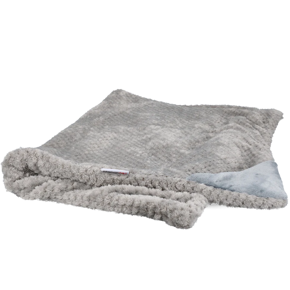 Pătură pentru câini din micropluș, gri, 65 x 95 cm – Relaxopet Cosy Multi-Plaid Original - imagine 2