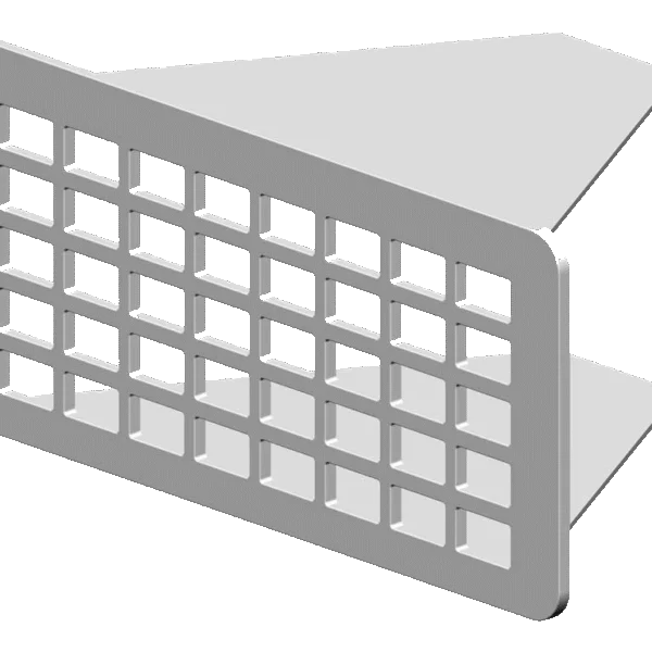Grilă de renovare din oțel inoxidabil pentru ventilarea spațiului de sub podea, 5 x 10,5 cm – Renofix