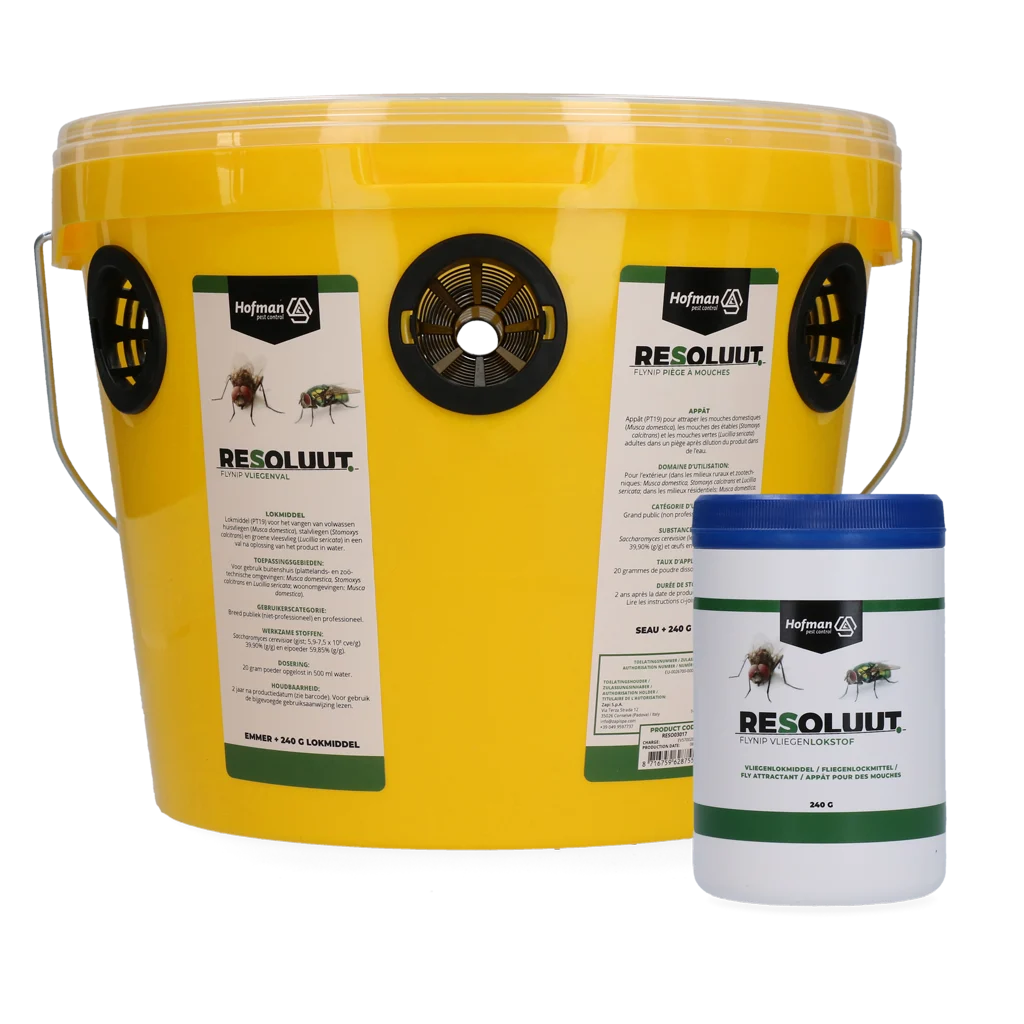 Capcană pentru muște cu 240 g de atractant pentru exterior – Resoluut FlyNip - imagine 1