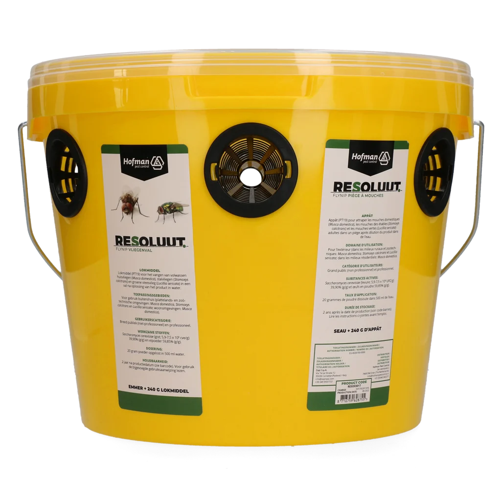 Capcană pentru muște cu 240 g de atractant pentru exterior – Resoluut FlyNip - imagine 2