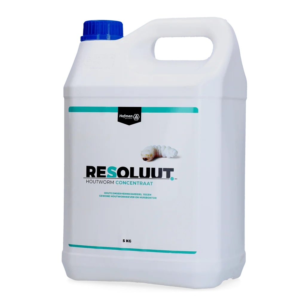 Concentrat împotriva cariilor de lemn, diluabil cu apă, 5 kg – Resoluut Houtworm Concentraat - imagine 1