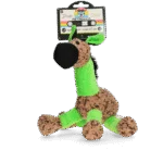 Jucărie de pluș pentru câini Măgăruș cu chițăitoare, verde M – Retro Dog Donkey