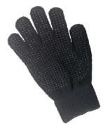 Mănușă de călărie neagră pentru adulți, cu aderență în palmă – Magic Grippy