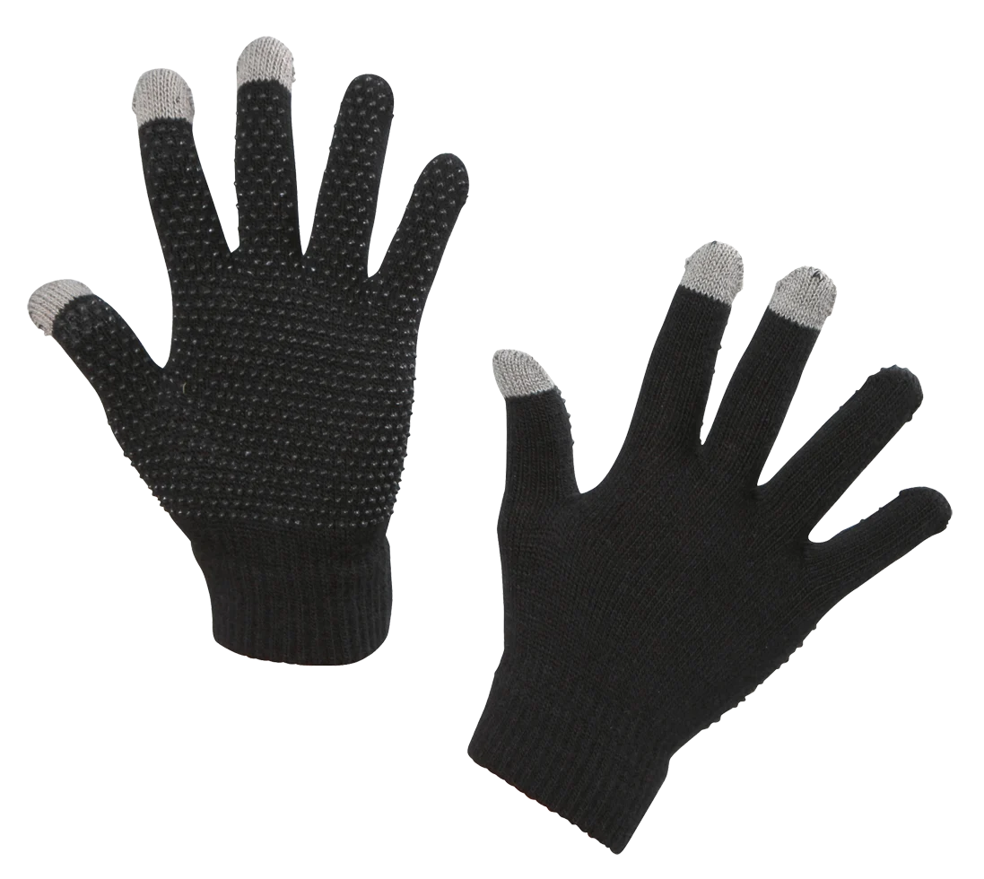 Mănușă de echitație Magic Touch Neagră cu aderență, mărime unică - imagine 4