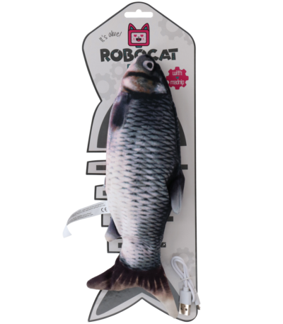 Pește de jucărie în mișcare, crap cu Madnip, 30 cm – Robocat Fish
