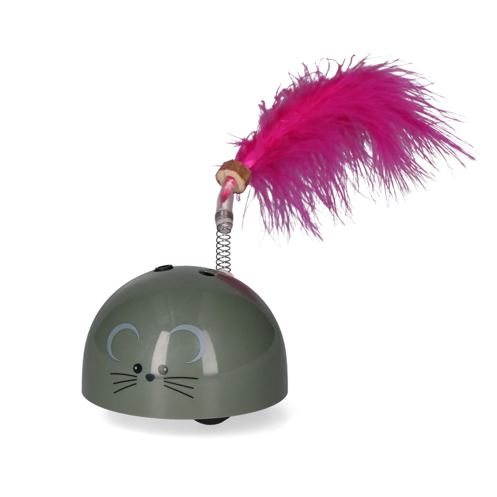Șoricel de joacă cu senzor de mișcare și Madnip, gri – Robocat Mouse - imagine 3