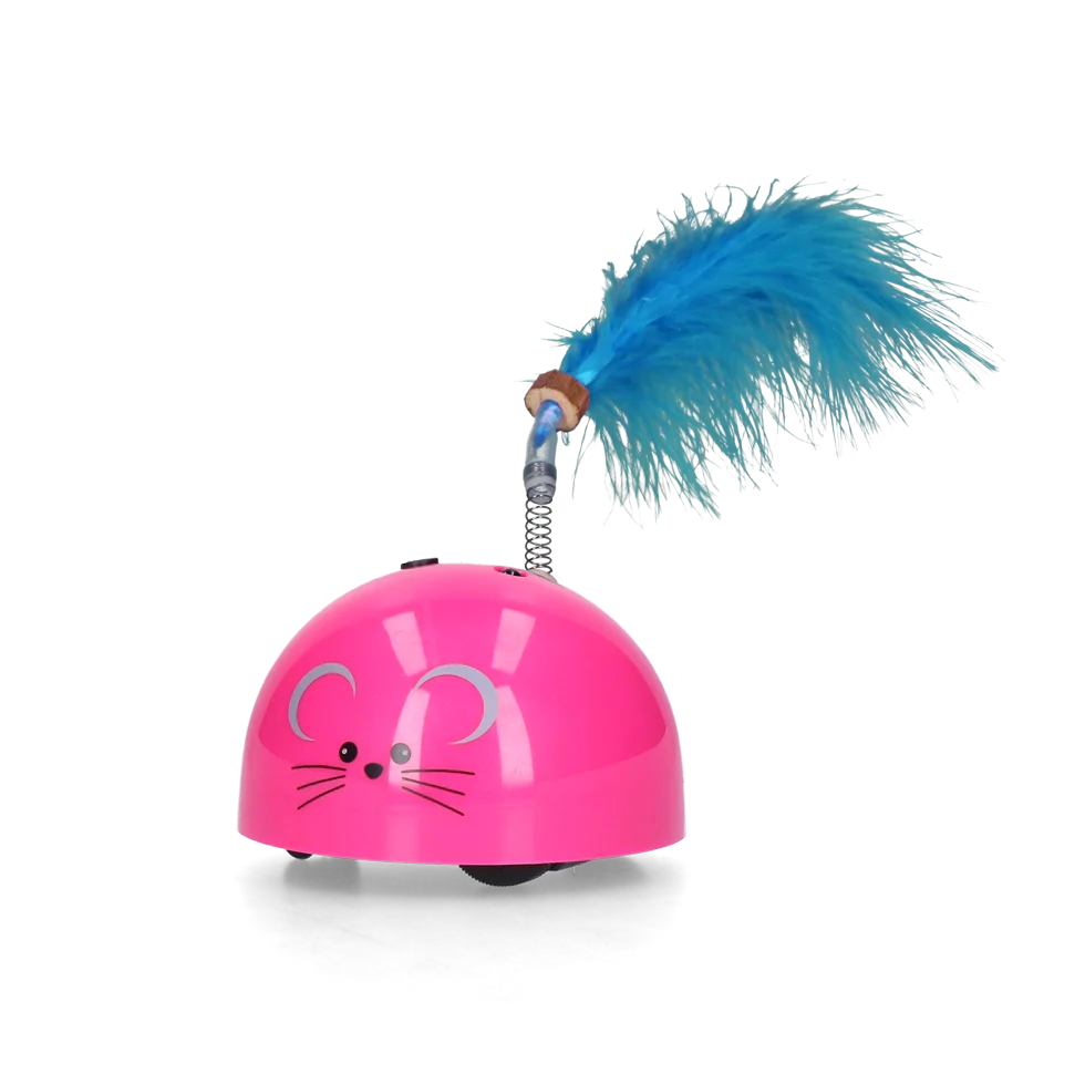 Șoricel de jucărie cu senzor de mișcare și madnip, roz – Robocat Mouse - imagine 2