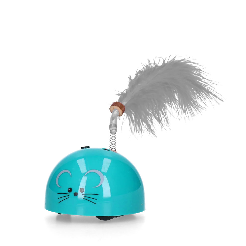 Șoricel de jucărie cu senzor de mișcare și madnip, petrol – Robocat Mouse - imagine 2