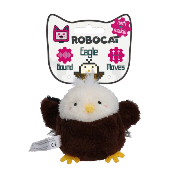 Jucărie pentru pisici care se mișcă, cu sunet și madnip – Vulturul Robocat