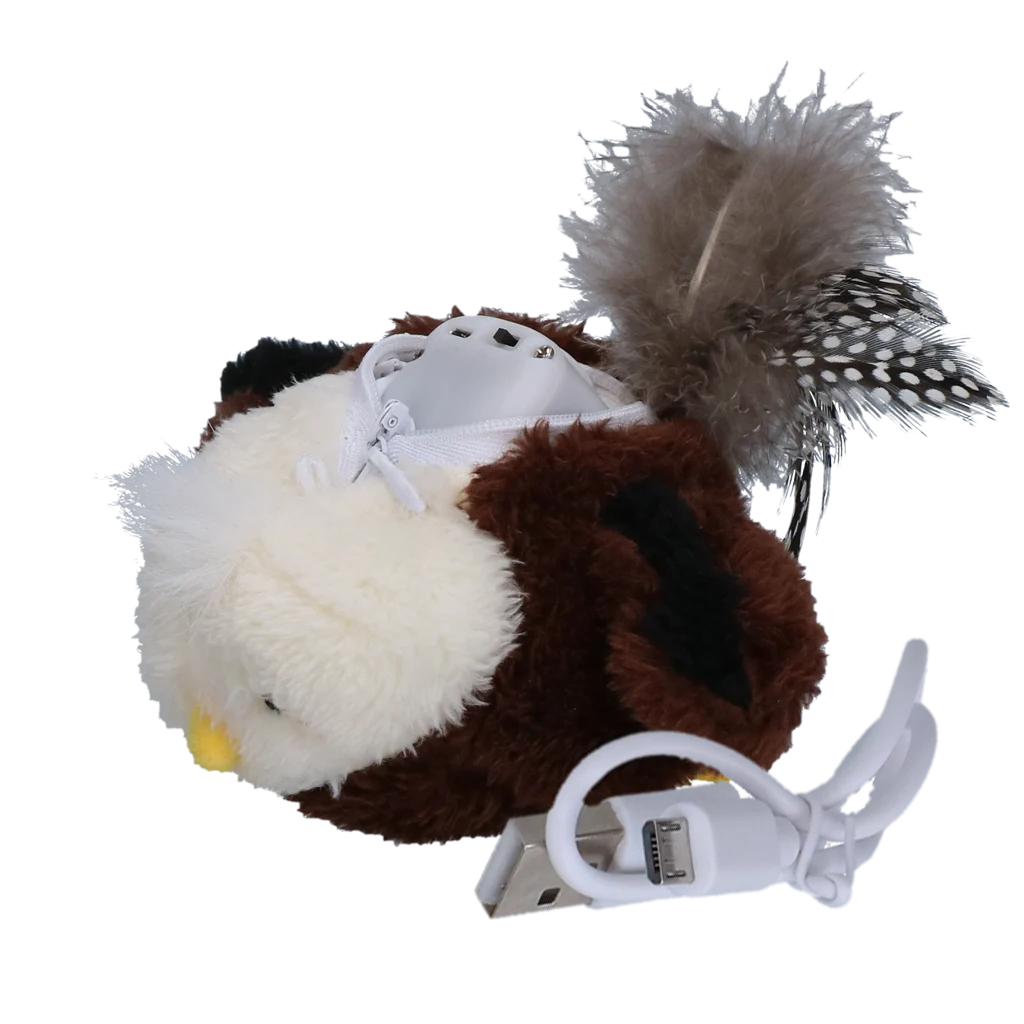 Jucărie pentru pisici care se mișcă, cu sunet și madnip – Vulturul Robocat - imagine 3