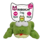 Jucărie interactivă pentru pisici, cu sunete și madnip – Robocat Broscuță