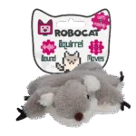 Jucărie interactivă pentru pisici, cu sunete și madnip – Robocat Veveriță