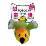 Jucărie interactivă pentru pisici, cu sunete și Madnip – Robocat Papagal
