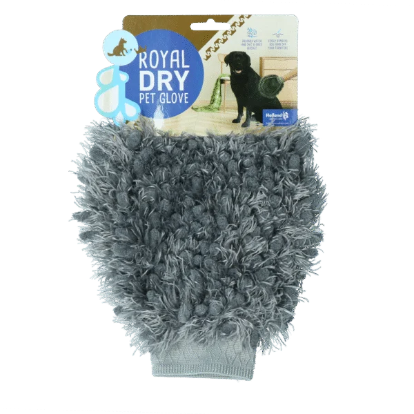 Mănușă de periat pentru câini din microfibră, 24 x 18 cm – Royal Dry