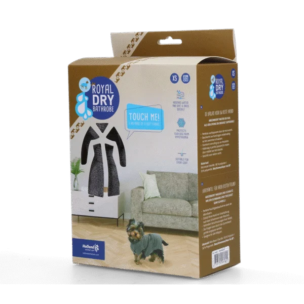 Halat pentru câini din microfibră XS, lungimea spatelui 30 până la 35 cm – Royal Dry