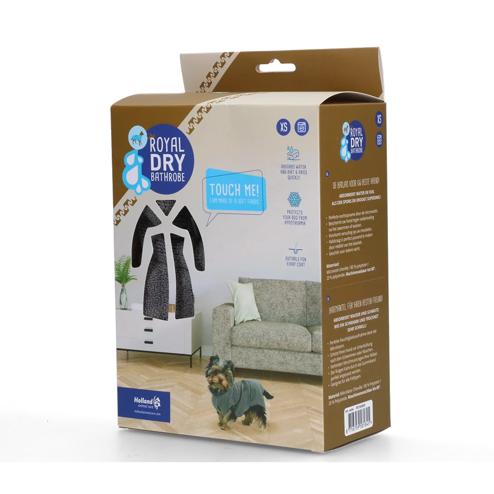 Halat pentru câini din microfibră XS, lungimea spatelui 30 până la 35 cm – Royal Dry - imagine 1