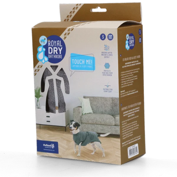 Halat pentru câini din microfibră S, lungimea spatelui 37 până la 45 cm – Royal Dry
