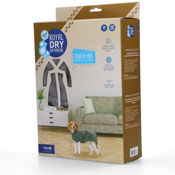 Halat pentru câini din microfibră M, lungimea spatelui 50 până la 58 cm – Royal Dry