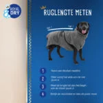 Halat pentru câini din microfibră M, lungimea spatelui 50 până la 58 cm – Royal Dry - imagine 6
