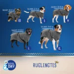 Halat pentru câini din microfibră L, lungime a spatelui 60 până la 68 cm – Royal Dry - imagine 6