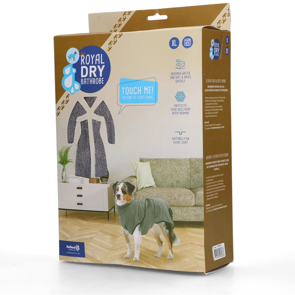 Halat pentru câini din microfibră XL, lungimea spatelui 70 până la 80 cm – Royal Dry - imagine 1